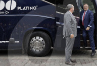 Marcelo Ebrard, Secretary Of Economy, Presents The "Made In Mexico" Badge To Mobility ADO