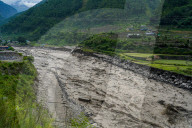 Massive Flood Hits Rasuwagadhi In Rasuwa, Nepal