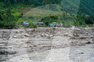 Massive Flood Hits Rasuwagadhi In Rasuwa, Nepal