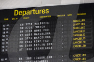 Cancelled Flights Showed On Flight Board