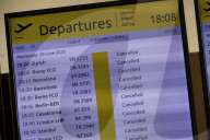 Cancelled Flights Showed On Flight Board