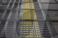 Cancelled Flights Showed On Flight Board