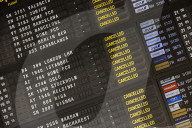 Cancelled Flights Showed On Flight Board