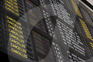 Cancelled Flights Showed On Flight Board