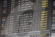 Cancelled Flights Showed On Flight Board