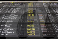 Cancelled Flights Showed On Flight Board