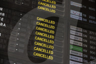 Cancelled Flights Showed On Flight Board