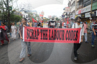 All India Strike In Kolkata, India