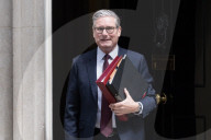 Keir Starmer Departs Downing Street For PMQs In London