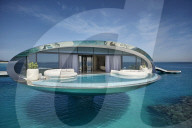 Luxury space-age looking Red Sea resort