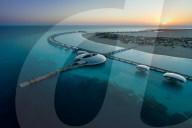 Luxury space-age looking Red Sea resort