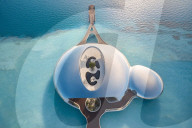 Luxury space-age looking Red Sea resort