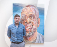 Herbert Smith Freehills Kramer Portrait Award 2025 exhibition at the National Portrait Gallery, London, UK.