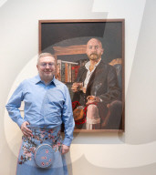 Herbert Smith Freehills Kramer Portrait Award 2025 exhibition at the National Portrait Gallery, London, UK.