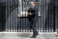 Prime Minister Kier Starmer Leaving For PMQs