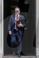 Prime Minister Kier Starmer Leaving For PMQs