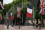 British And French Flags In London