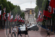 British And French Flags In London