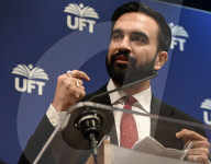 Zohran Mamdani, New York City Mayoral Candidate, And Democratic Nominee Speaks At An Endorsement Event With The United Federation Of Teachers