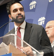Zohran Mamdani, New York City Mayoral Candidate, And Democratic Nominee Speaks At An Endorsement Event With The United Federation Of Teachers