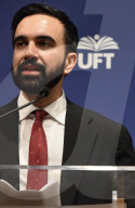 Zohran Mamdani, New York City Mayoral Candidate, And Democratic Nominee Speaks At An Endorsement Event With The United Federation Of Teachers