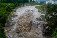 Flow Of The Bagmati River Increased In Kathmandu, Nepal