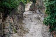 Flow Of The Bagmati River Increased In Kathmandu, Nepal