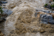 Flow Of The Bagmati River Increased In Kathmandu, Nepal