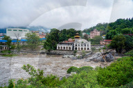 Flow Of The Bagmati River Increased In Kathmandu, Nepal