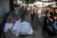 Funeral In Gaza For Victims Of Israeli Strikes