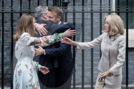 French President Emmanuel Macron Visits Downing Street During Second Day Of State Visit In London