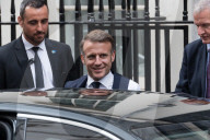 French President Emmanuel Macron Visits Downing Street During Second Day Of State Visit In London