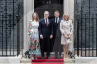 French President Emmanuel Macron Visits Downing Street During Second Day Of State Visit In London