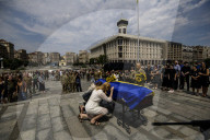Farewell Ceremony for Roman Oryshchenko, Ukrainian Activist and Military Volunteer