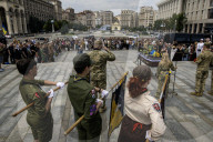 Farewell Ceremony for Roman Oryshchenko, Ukrainian Activist and Military Volunteer