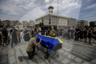 Farewell Ceremony for Roman Oryshchenko, Ukrainian Activist and Military Volunteer