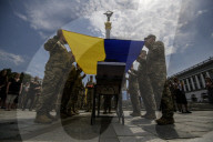 Farewell Ceremony for Roman Oryshchenko, Ukrainian Activist and Military Volunteer