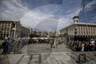Farewell Ceremony for Roman Oryshchenko, Ukrainian Activist and Military Volunteer