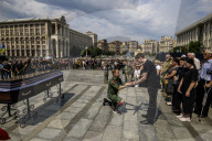 Farewell Ceremony for Roman Oryshchenko, Ukrainian Activist and Military Volunteer