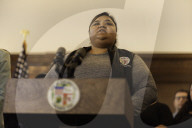Los Angeles Mayor Karen Bass Press Conference Following Federal And Military Operation At MacArthur Park, 7/7/2025