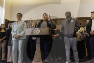 Los Angeles Mayor Karen Bass Press Conference Following Federal And Military Operation At MacArthur Park, 7/7/2025