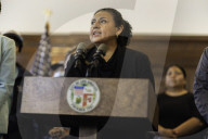 Los Angeles Mayor Karen Bass Press Conference Following Federal And Military Operation At MacArthur Park, 7/7/2025
