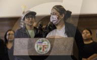 Los Angeles Mayor Karen Bass Press Conference Following Federal And Military Operation At MacArthur Park, 7/7/2025