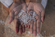 Plastic Nurdles Seen At The Beach In Ambalangoda