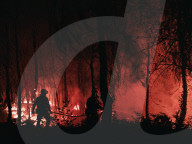 Large Wildfire Rages In Northeastern Attica 