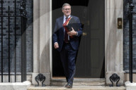 Prime Minister Kier Starmer Leaving For PMQs