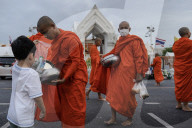 Thai Faithful Mark Asanha Bucha Day And Buddhist Lent.