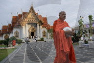 Thai Faithful Mark Asanha Bucha Day And Buddhist Lent.