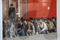 Migrants From Libya Arrive At The Port Of Lavrio, Greece