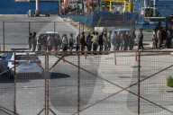 Migrants From Libya Arrive At The Port Of Lavrio, Greece